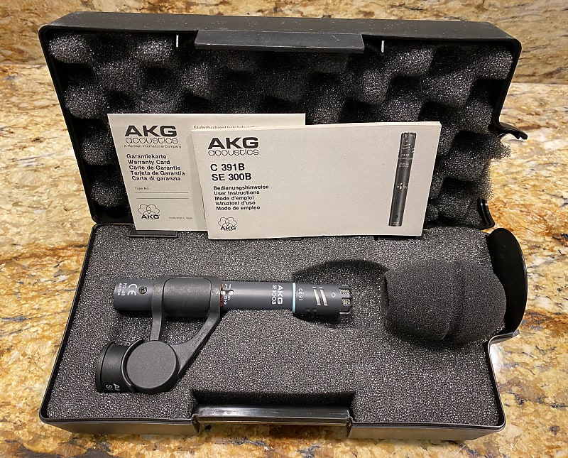 AKG Vintage Microphones—2—C391B mics + CK93 Capsules—NEW and MATCHED (w/ AKG clips/windscreen/cases) image 1