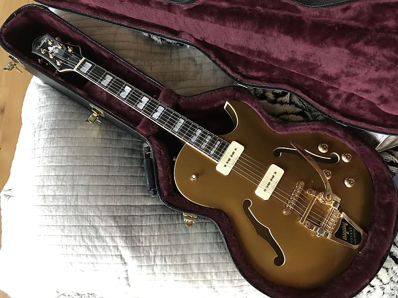 Prestige NYS Deluxe 2016 Gold Top Semi-Hollow Body Guitar image 1