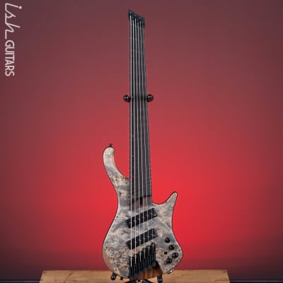 Ibanez EHB1506MS Multi-Scale 6-String Bass Black Ice Flat Demo image 4