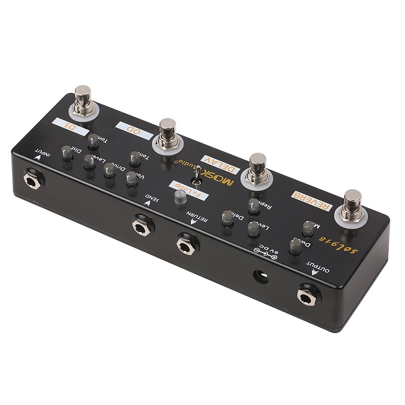 ギター mosky audio rc5 MOSKY audio RC5 6-in-1 Guitar Multi Effects Pedal Reverb