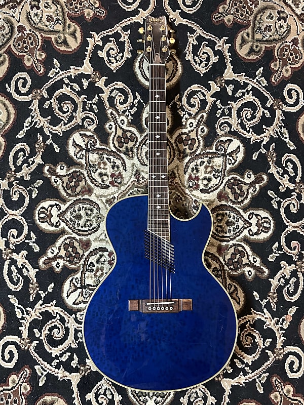 Washburn EA36 Rare Acoustic Electric Transparent Blue -1995