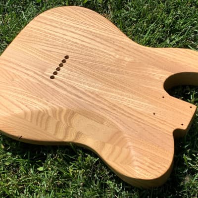 All-Natural Series: Catalpa 1" Strips Tele (Woodtech, USA) Finished in Natural Linseed Oil & Beeswax image 8