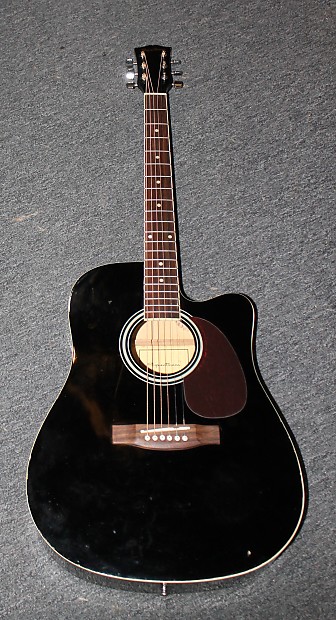Spectrum Black Acoustic Guitar