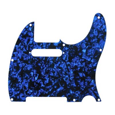 D'Andrea 4-Ply 8-Hole Telecaster Pickguard Blue Pearl for sale