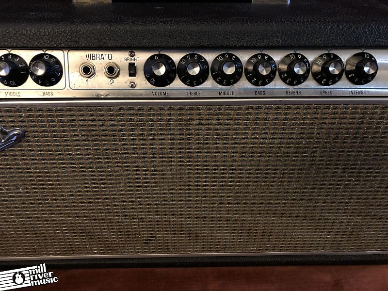 Fender Dual Showman Reverb TFL5000D Drip Edge 2-Channel 100W Head 1969  Silverface w/ Footswitch