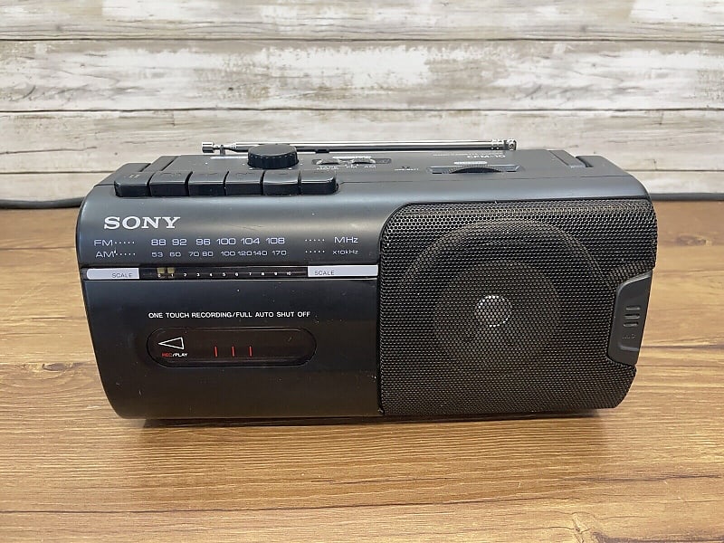 Sony Cfm Am Fm Radio Cassette Corder Boombox Reverb