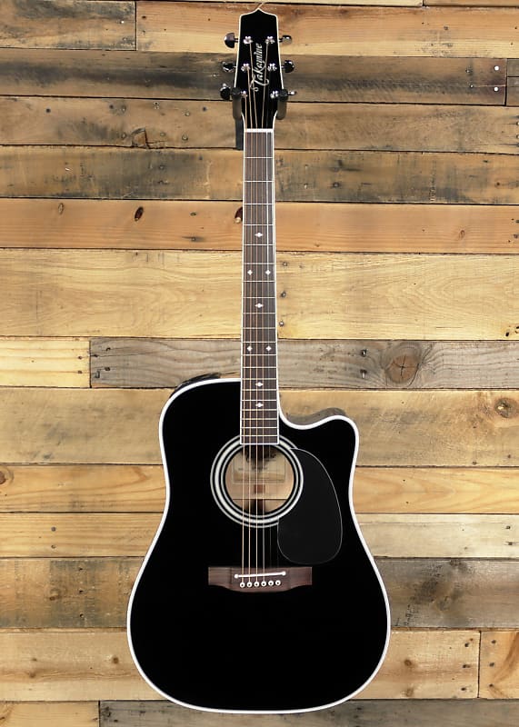 Takamine EF341SC Acoustic/Electric Guitar Black w/ Case | Reverb