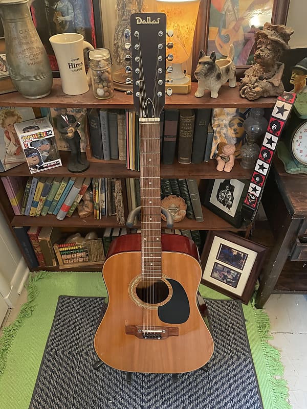 1960’s-1970’s Dallas WT-100  Made in Japan 12 string acoustic guitar (RARE)- Natural image 1