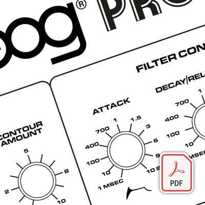 Moog Prodigy - Beautifully Illustrated Blank Patch Sheet PDF