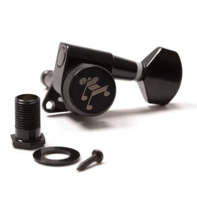 Genuine Tone Ninja 19:1 Locking Tuners, 3x3 set, Black