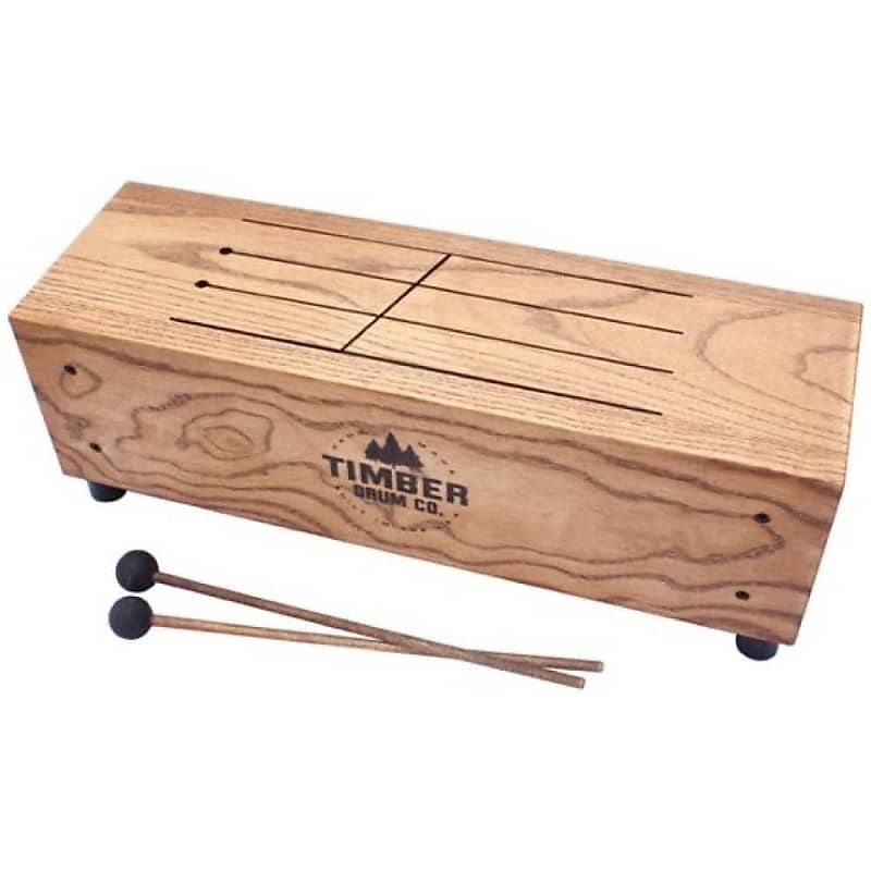 Timber Drum Co Medium American Hardwood Timber Slit Tongue Log Drum image 1