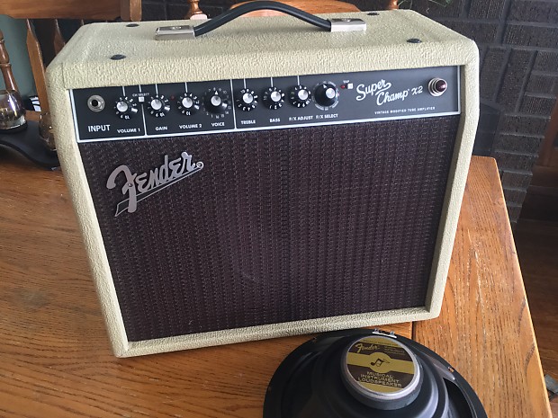 Fender Super Champ X2 Blonde Oxblood W Rajin Cajin Reverb