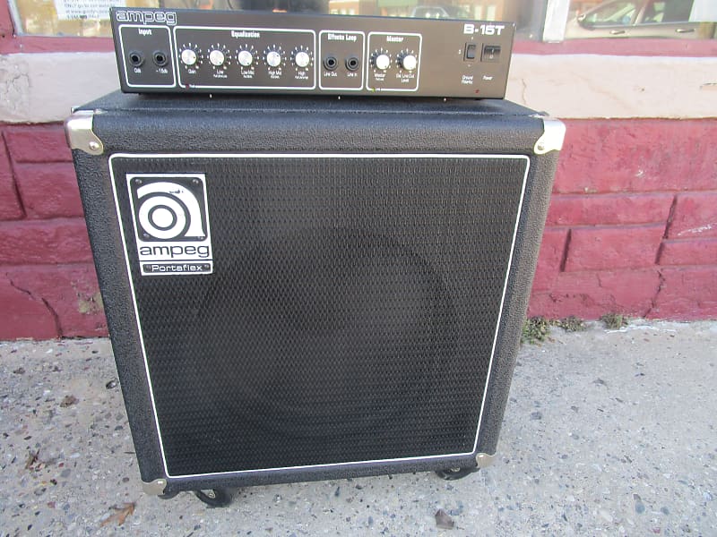 AMPEG B-15T 1990 FLIPTOP BASS AMPLIFIER COMBO 1-15" 100 Watt | Reverb