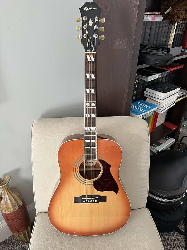 Epiphone Hummingbird Artist 2010s - Honeyburst | Reverb