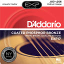 D'Addario Phosphor Bronze Coated Acoustic Guitar Strings Medium Gauge, 13-56