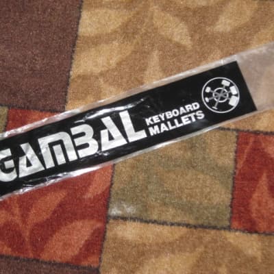 one (new old stock) pair Gambal Manufacturing GPN (UG13GPNXX) Bells, Xylophone Percussive Keyboard MALLETS, 1 inch White Hard Acrylic Ball Heads with Black Synthetic Shafts, with original packaging - from 1990s - early 2000s image 24