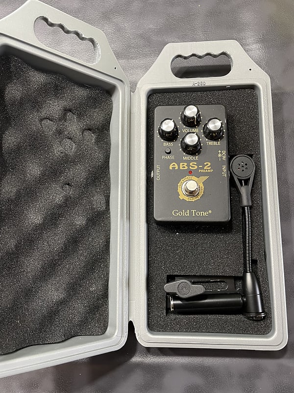 Gold Tone ABS BanjoResonator Guitar Mic (Dynamic) w/Preamp Reverb