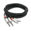 Hosa Technology 3' Pro Stereo Interconnect Dual REAN 1/4  TS Male to RCA Male Audio Cable