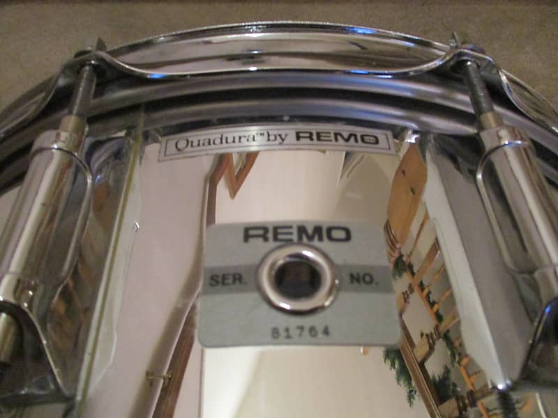Remo Vintage Quadura Snare Drum, Acousticon Shell, 10 Lugs, Dual 