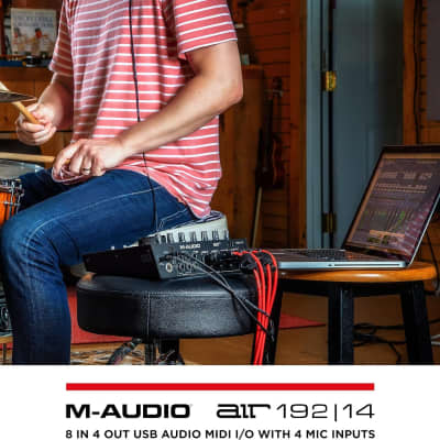 M-Audio AIR 192x14 - USB Audio Interface for Studio Recording with 8 In and 4 Out, MIDI Connectivity, and Software from MPC Beats and Ableton Live Lite image 9