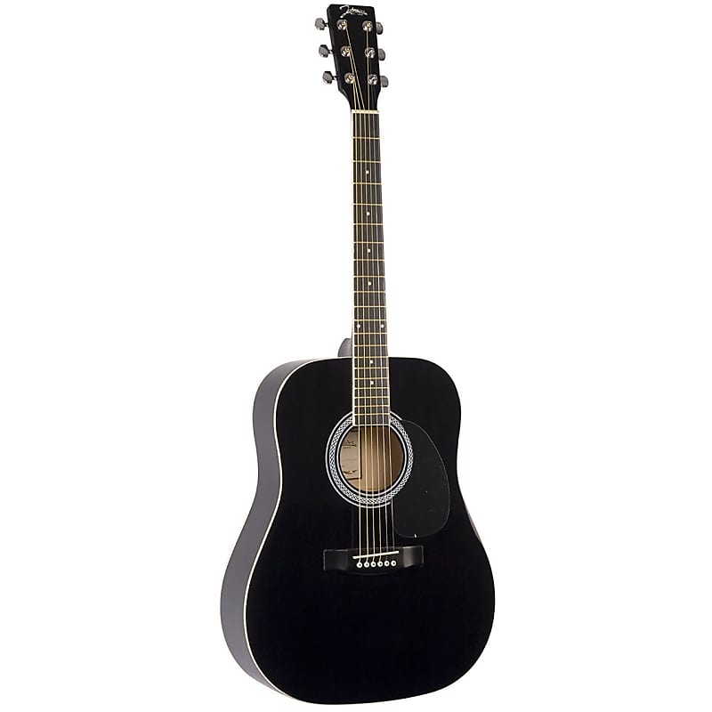 Johnson JG 610 B Player Series Full Size Dreadnought Acoustic Guitar Black