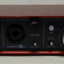 Focusrite scarlett 2i2 gen 1 usb audio interface Red