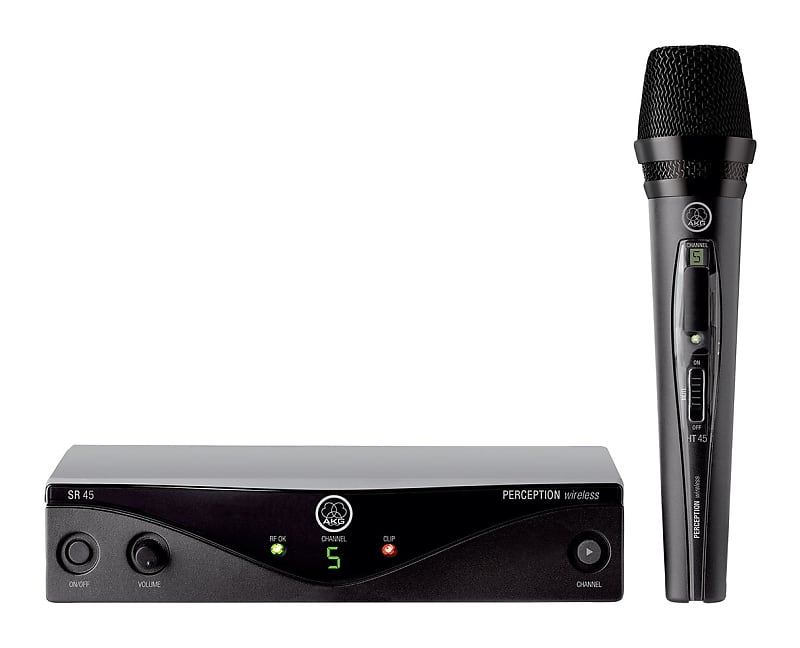 AKG Perception Wireless 45 Vocal Microphone Set Handheld Mic System image 1