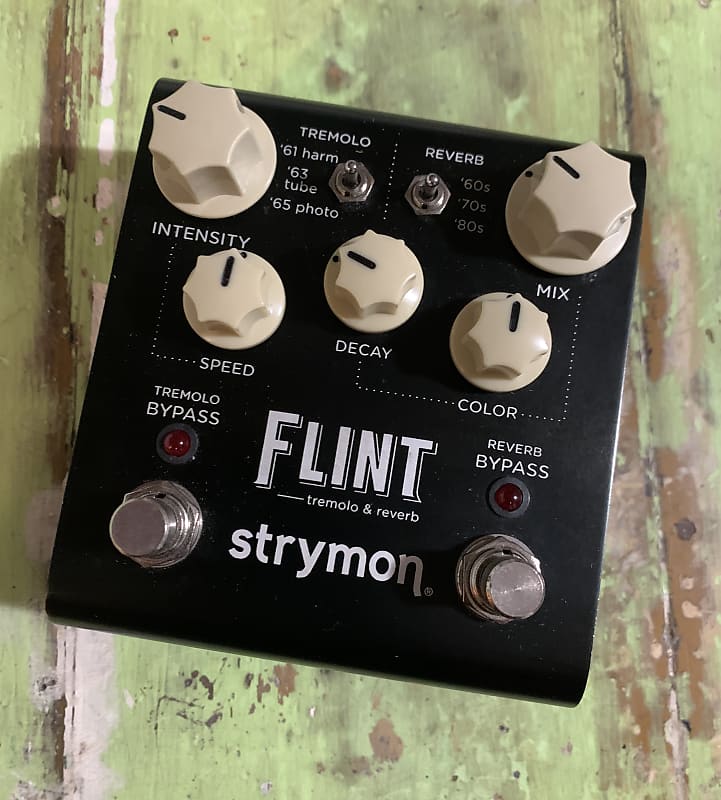 Strymon Flint Reverb and Tremolo V1 2010s - Black with Black Knobs image 1