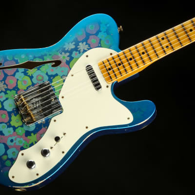 Fender Custom Shop Limited Edition 50s Tele Thinline Relic - Aged Blue Flower #172 / 2022 Winter Custom Shop Event (Brand New) image 17