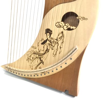 The Dannan Moon Wood 19 String Harp Lyre Harp image 7