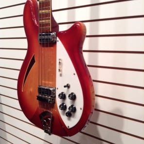 1966 Rickenbacker 4005 Bass Guitar Fireglo image 4
