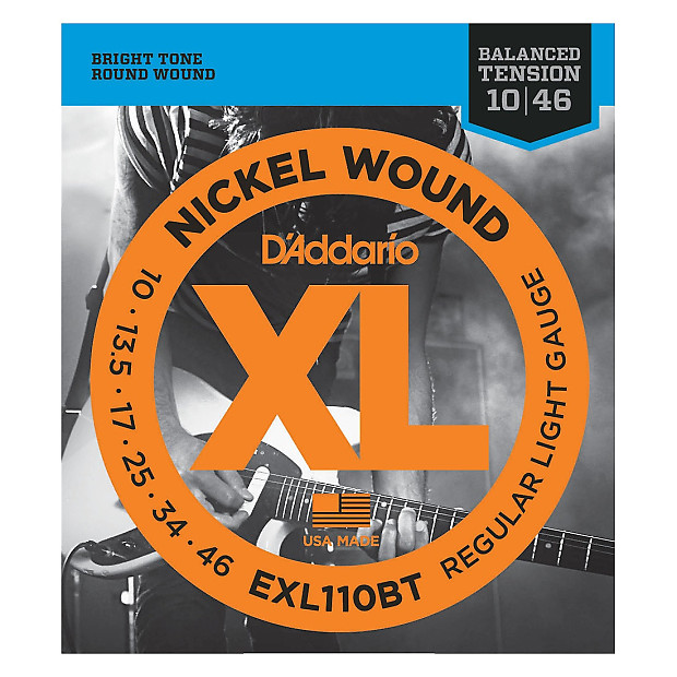 D'Addario EXL110BT Nickel Wound Electric Guitar Strings, Balanced Tension Regular Light Gauge Bild 1