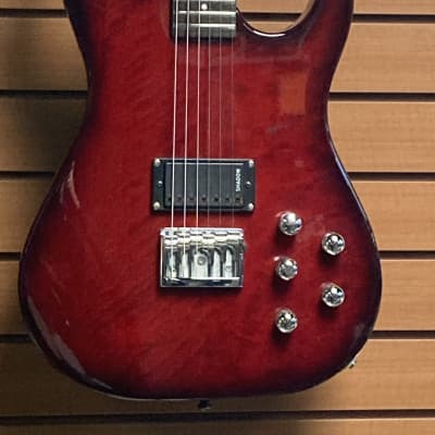 Shadow S140 in Red Stain w/EQ-5 and Piezo Pickups Made in Germany image 2