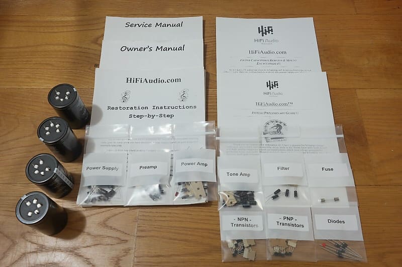 Kenwood model 600 restoration kit filter capacitor repair rebuild fix  			