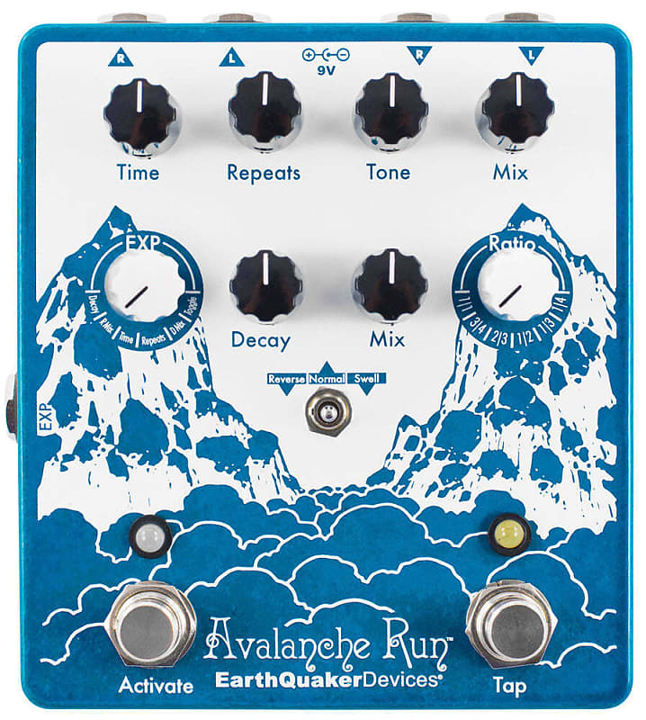 EarthQuaker Devices Avalanche Run Stereo Reverb & Delay with Tap Tempo V2