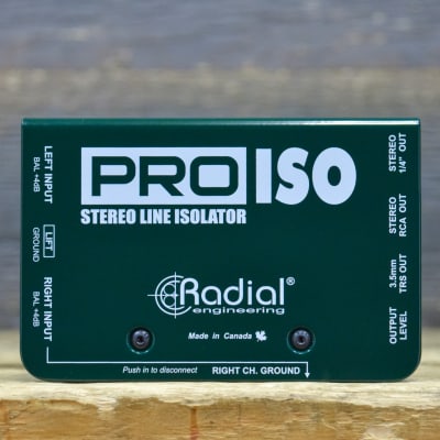 Radial Engineering Pro-Iso +4dB to -10dB Stereo XLR Line Converter and Isolator image 1