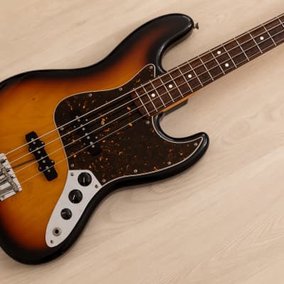 2014 Fender Jazz Bass '62 Vintage Reissue JB62/VSP, Sunburst Nitro Lacquer w/ USA Pickups, Japan MIJ image 1