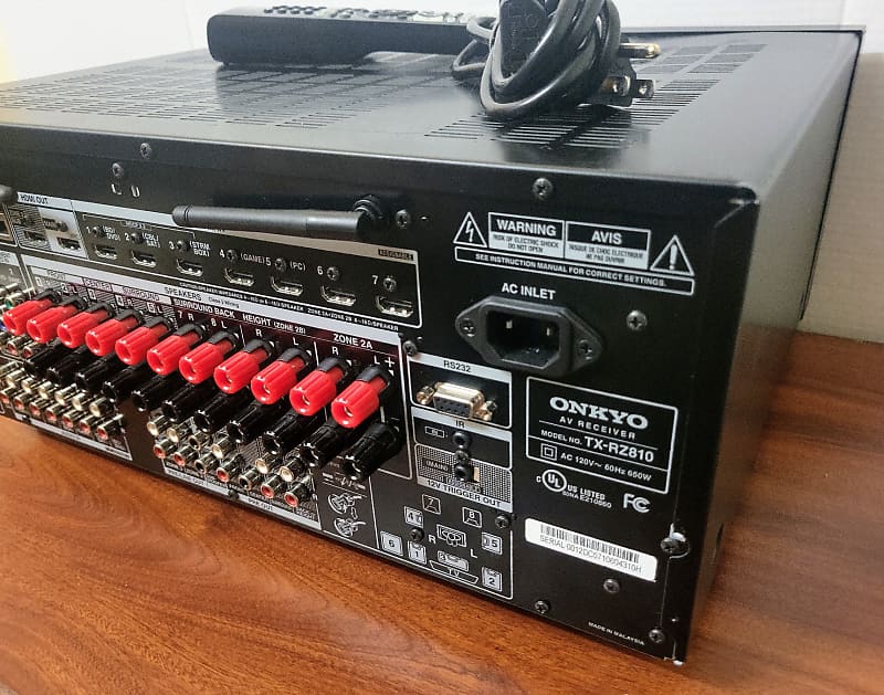 ONKYO TX-RZ810 4K UltraHD 7.2 Channel A/V Network Surround ONKYO TX-RZ810 4K UltraHD 7.2 Channel A/V Network Surround