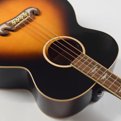 Epiphone El Capitan J-200 Studio Acoustic-electric Bass Guitar - Aged Vintage Sunburst image 6