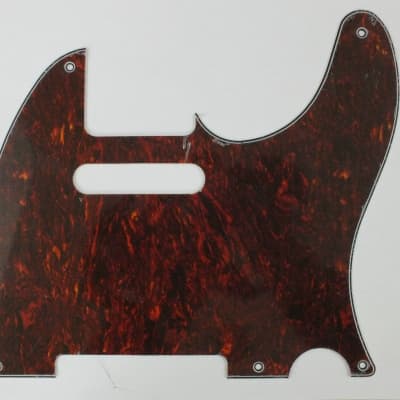 Red/Black Tortoiseshell Telecaster  Scratch Plate Pickguard fits 5 hole USA/Mex 50s Fender Tele