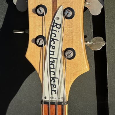 Rickenbacker 4001 Bass 1977 - gorgeous Mapleglo 4001 in a rare Left Handed spec that is like New in all respects. image 5
