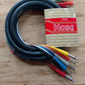 Hosa CPR803 CPR803 8 1/4" TS to RCA Patch Snake - 3 Meter