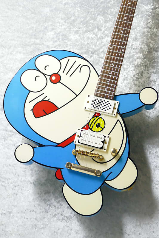 安い初売★レア！ドラえもん ESP「DORAEMON Mini Guitar」藤子・Fの生誕80周年記念 限定モデル 美品 L-2115 ESP