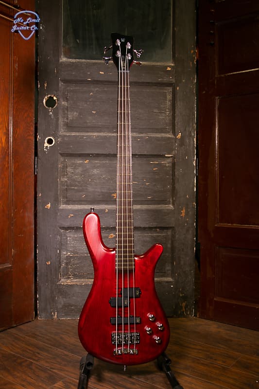 Warwick Pro Series Streamer Stage I 4 String - Burgundy Red Transparent Satin - Electric Bass image 1