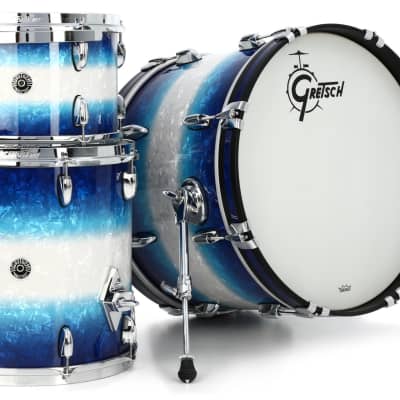 Gretsch Drums Brooklyn GB-E403 3-piece Shell Pack - Blue Burst Pearl image 1
