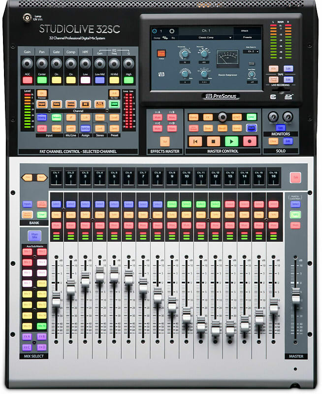 PreSonus StudioLive 32SC 32-Channel Digital Mixer / Recorder and USB  Interface image 1