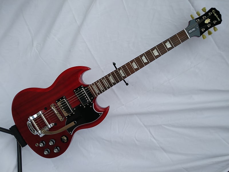 epiphone sg 400 pro ビグスビー Epiphone SG G-400 Pro with US Bigsby 2015 | Reverb