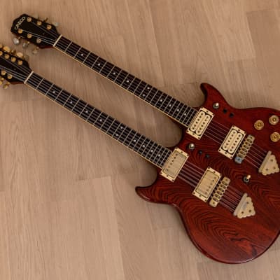 1978 Greco GOW-1500 Double Neck 6 & 12 String Vintage Electric Guitar, Japan w/ Maxon PU-2 image 11