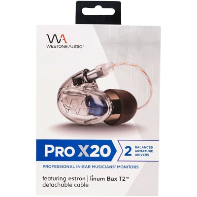 Westone Audio Pro X20 Professional In-Ear Monitors Regular Clear image 6