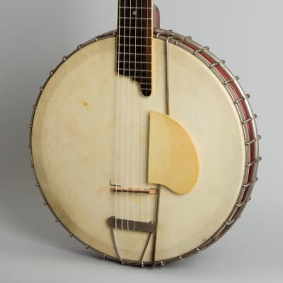 Gibson  Style GB Guitar Banjo (1922), ser. #11577 (FON), black tolex hard shell case. image 3
